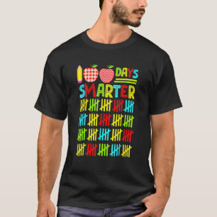 Camiseta 100 Dias Mais Inteligentes Feliz 100º Dia de Estud