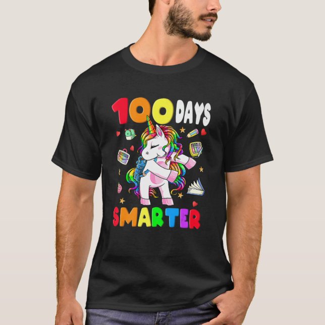 Camiseta 100 Dias Mais Inteligentes Garotas Professoras Fle (Frente)