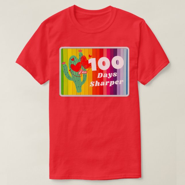 Camiseta 100 dias mais nítidos 7 (Frente do Design)