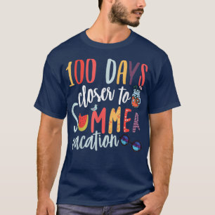 Camiseta 100 dias mais perto das férias de verão T-Shirt