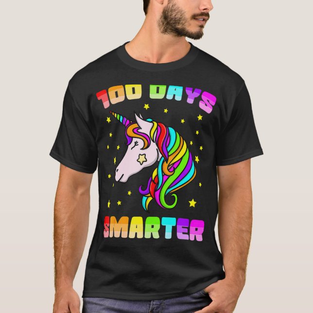 Camiseta 100 Dias Meninas Mais Inteligentes 100.º Dia Da Fa (Frente)
