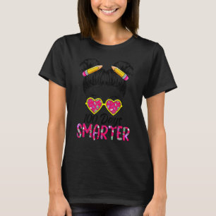 Camiseta 100 Dias Meninas Mais Inteligentes Cabelos Brancos