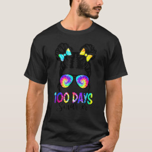 Camiseta 100 Dias Meninas Mais Inteligentes Cabelos Brancos