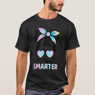 Camiseta 100 Dias Meninas Mais Inteligentes Cabelos Brancos