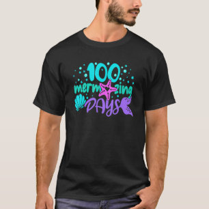 Camiseta 100 Dias Mermoráveis De Escola Caudas De Sereia Me