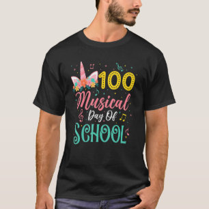 Camiseta 100 Dias Musicais De Professora De Música Escolar