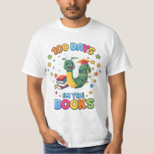 Camiseta 100 Dias Nos Livros