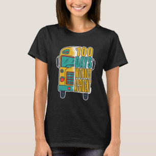 Camiseta 100 dias sem acidente - Driver de ônibus escolar_1
