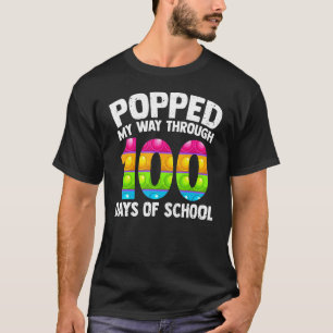 Camiseta 100 Dias Úteis De Escola Passaram Por 100 Dias De