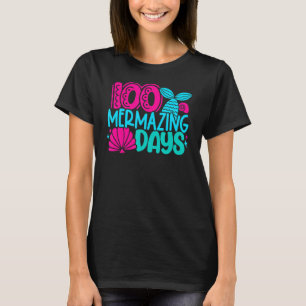 Camiseta 100 Dias Úteis De Sereia Escolar 100º Dia Gir