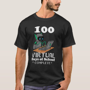 Camiseta 100 Dias Virtuais De Aprendizagem À Distância Esco