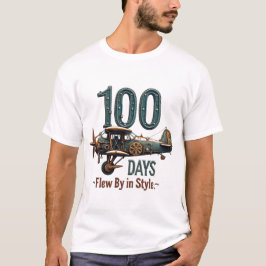 Camiseta 100 dias voando em estilo