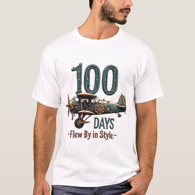 Camiseta 100 dias voando em estilo (Frente)