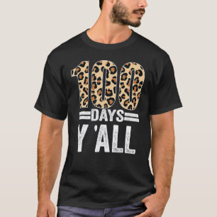 Camiseta 100 Dias VOCÊS Leopardo Professor Aluno 100º Dia o
