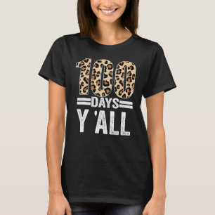 Camiseta 100 Dias VOCÊS Leopardo Professor Aluno 100º Dia O