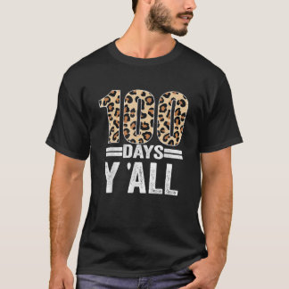 Camiseta 100 Dias Vocês Professores Leopardo 100º Dia O
