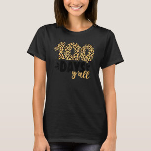 Camiseta 100 Dias 'Vocês Todos Leopard Feliz 100. Dia da Es