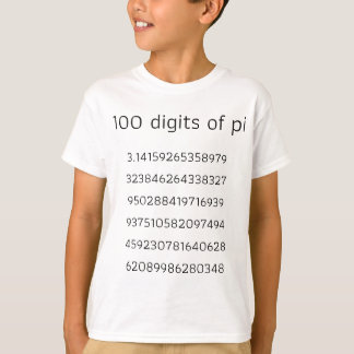 Camiseta 100 Dígitos de Pi