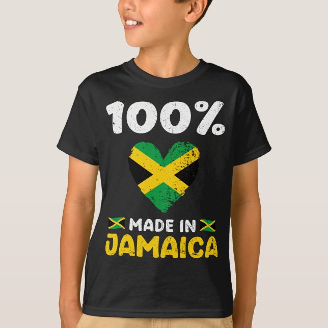 Camiseta 100% Feito Na Jamaica (Frente)