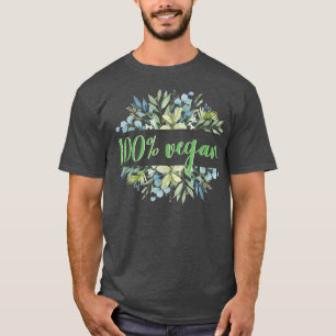 Camiseta 100 Frutas vegetarianas de salada de Vegan