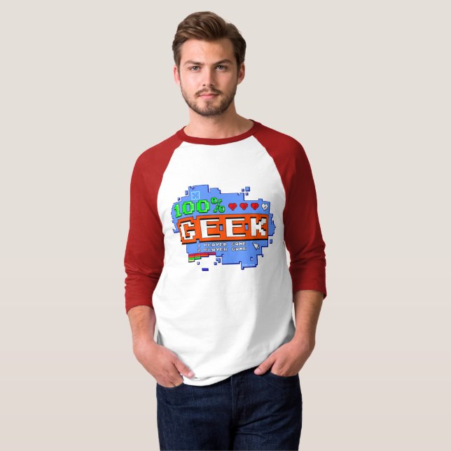 Camiseta 100% Geek (Frente Completa)