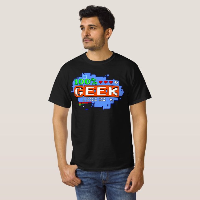 Camiseta 100% Geek (Frente Completa)
