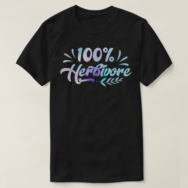 Camiseta 100 Herbivore Vegan Plant Based Vegan Diet Vege (Frente do Design)