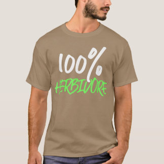 Camiseta 100 Herbivore Vegetarianos Dieta Baseada em Planta