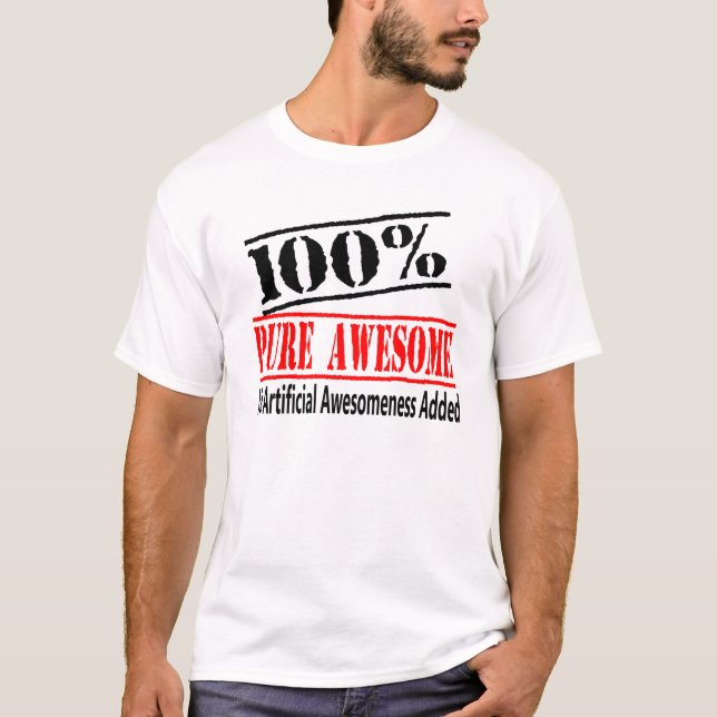 Camiseta 100% incrível (Frente)