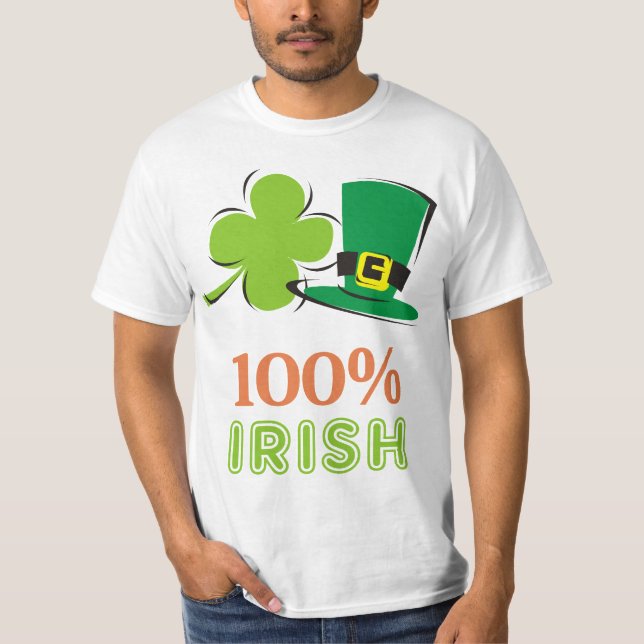 Camiseta 100% irlandês (Frente)