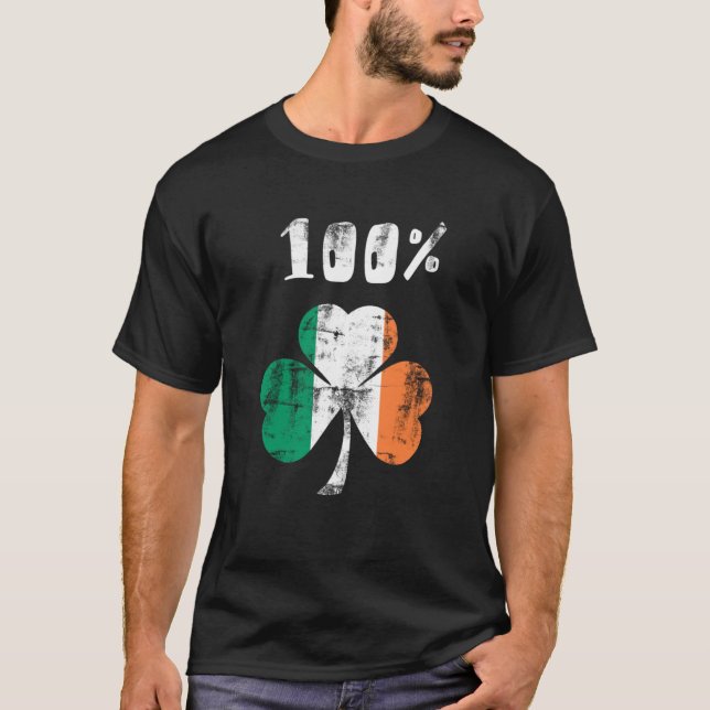Camiseta 100% irlandês (Frente)