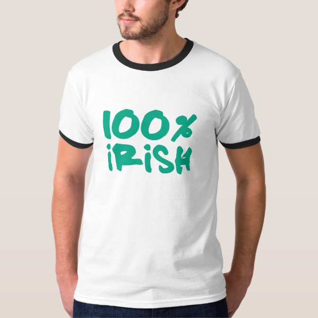 Camiseta 100% Irlandês (Frente)