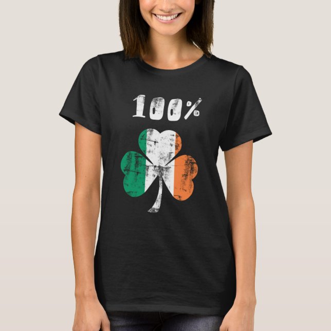 Camiseta 100% irlandês (Frente)