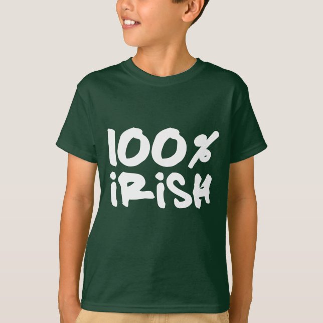 Camiseta 100% Irlandês (Frente)