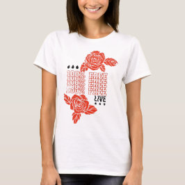 Camiseta 100% Livres; Tee Gráfico
