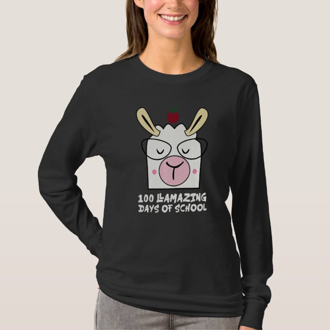 Camiseta 100 Llamazing Days Llama 100th Day Of School Teach (Frente)