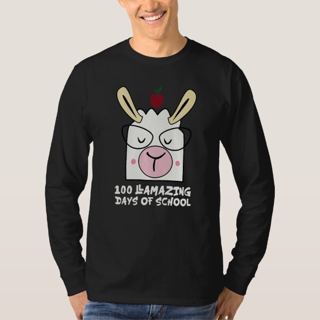 Camiseta 100 Llamazing Days Llama 100th Day Of School Teach (Frente)