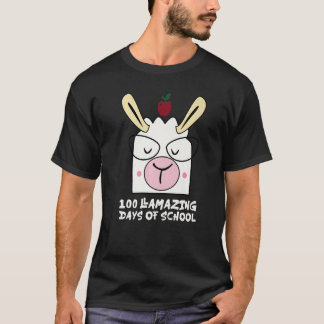 Camiseta 100 Llamazing Days Llama 100th Day Of School Teach