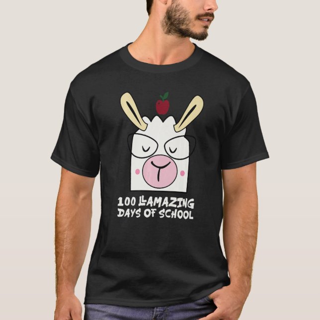 Camiseta 100 Llamazing Days Llama 100th Day Of School Teach (Frente)