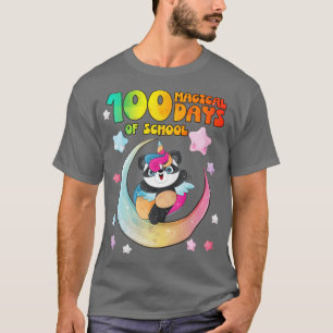 Camiseta 100 Magical Days of school Cute panda unicorn