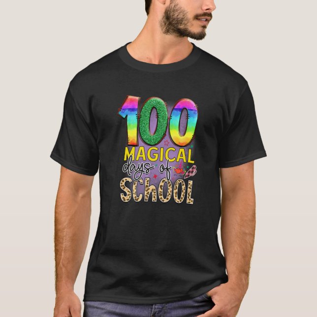 Camiseta 100 Magical Days Of School  Student Teacher  1 (Frente)