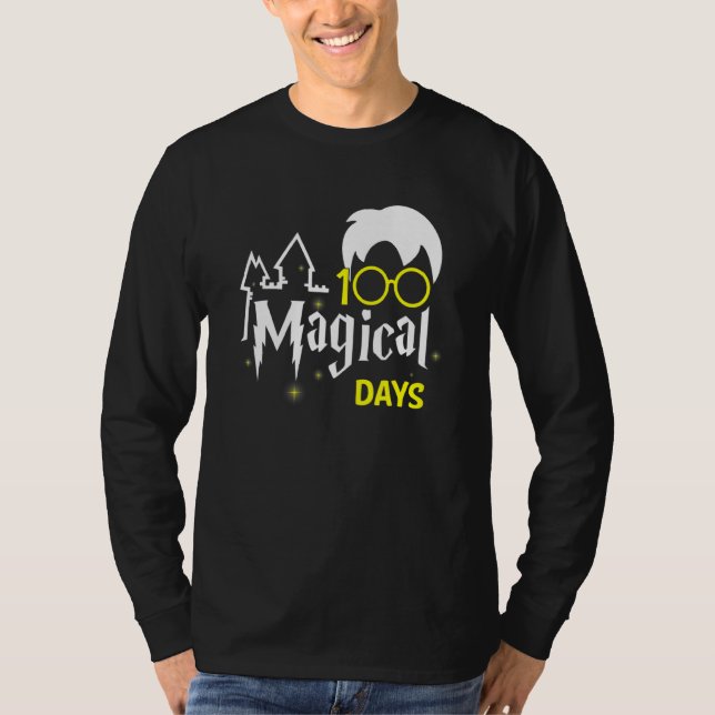 Camiseta 100 Mágicos 100 Dias De Ensino (Frente)