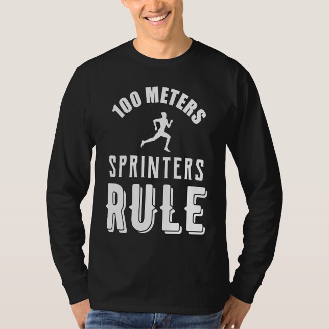 Camiseta 100 Meters Sprinters Rule (Frente)