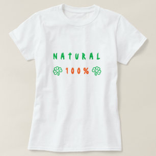 Camiseta 100% Natural - Texto