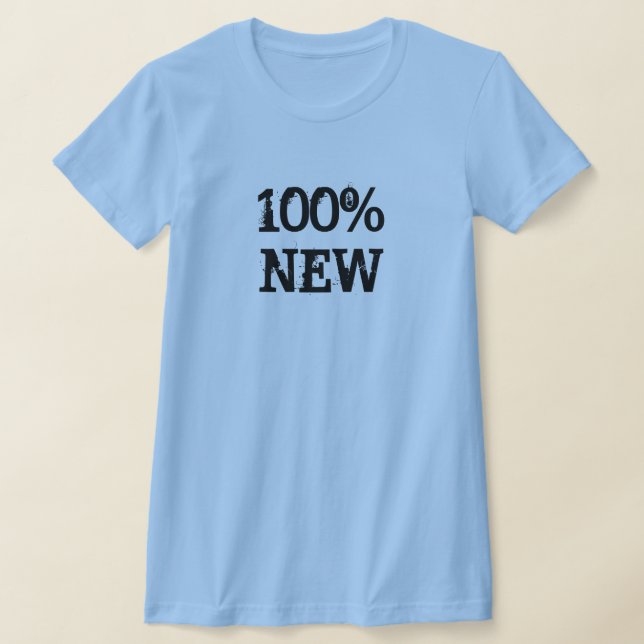 Camiseta 100% Novo Azul Claro (Postura )