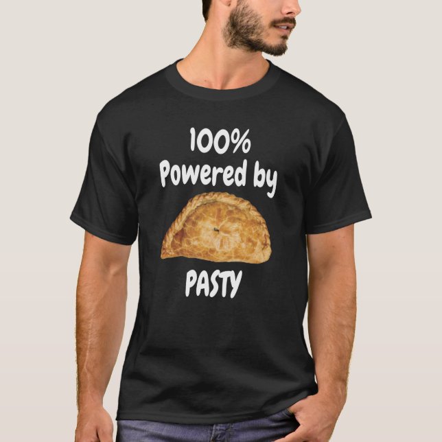 Camiseta 100 percent powered by PASTY Cornwall Cornish (Frente)