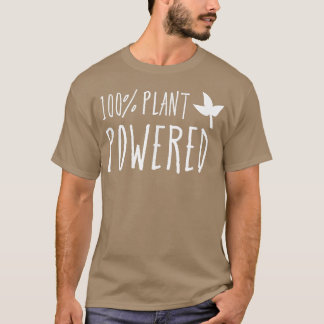 Camiseta 100 Planta Acionada, Vegan Vegetarian Tee