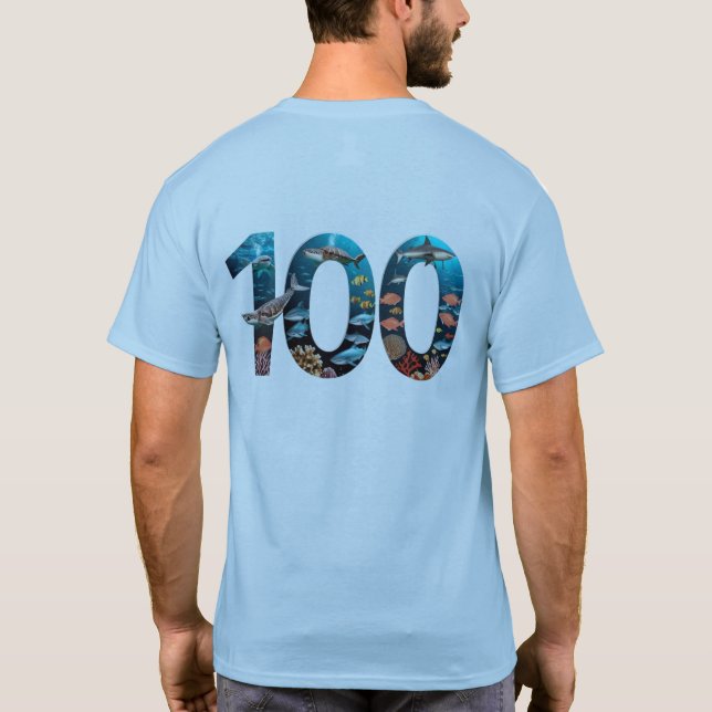 Camiseta "100 polegadas (Verso)