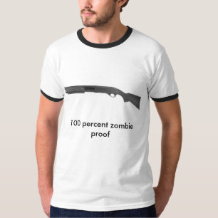 Camiseta 100 por cento de prova do zombi