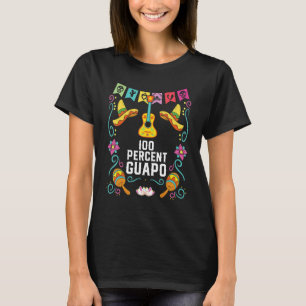 Camiseta 100 Por Cento Do Orgulho Mexicano Espanhol Latino